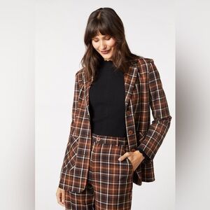 Princess‎ Highway amber check blazer size 12 toffee New With Tags